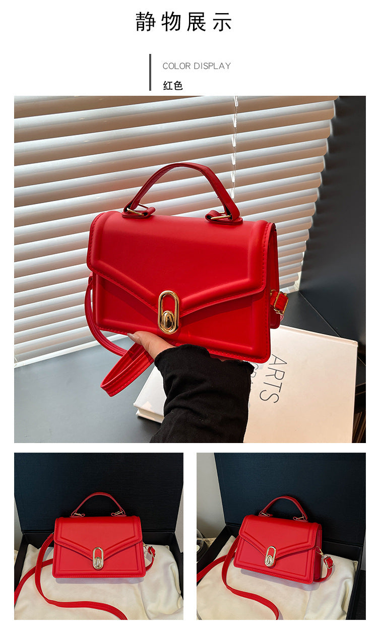 Fashionable and Elegant Small Square Bag2025Summer New Korean Style Niche Casual Commuter Crossbody Bag Trendy Shoulder Bag