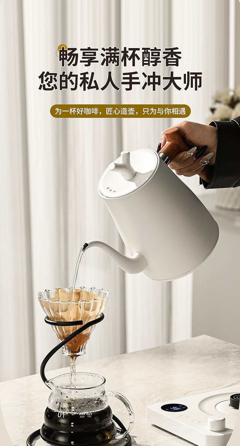 Cross-border Infinite Knob Temperature Control Pour-over Coffee Pot304Stainless Steel Electric Kettle Electric Kettle