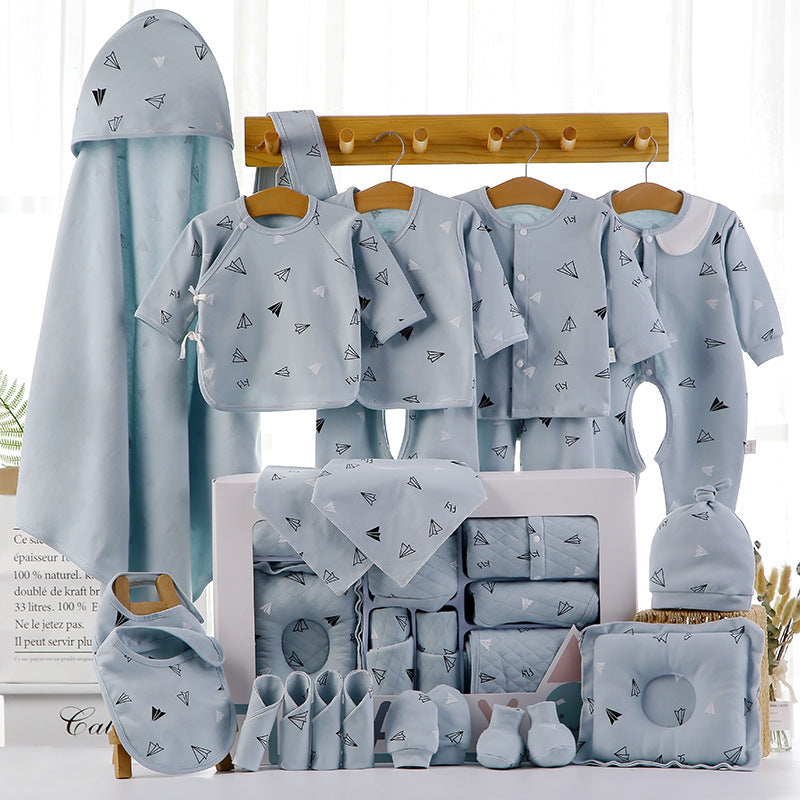 Newborn baby gift box pure cotton set03Newborn Baby Maternity Supplies Collection 100-Day Gift Set