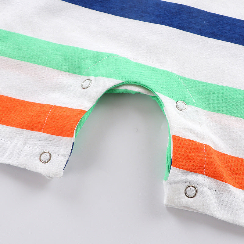 Spring and Summer New Baby Short Sleeve Romper Summer Spring Autumn Thin Newborn Romper a Newborn Short Sleeve Romper A Class