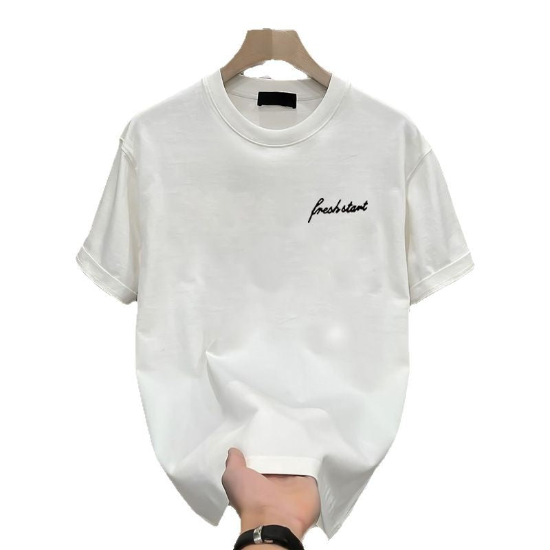 100%Pure Cotton Men's T-shirt 2025 New