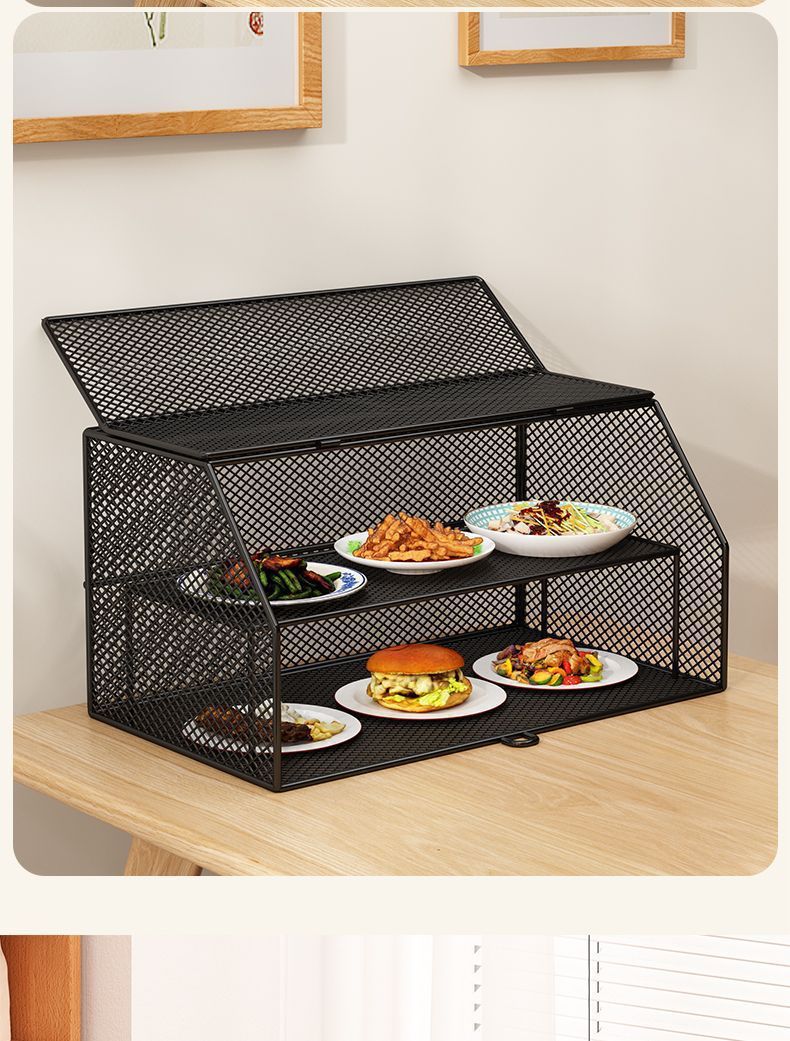 Table Cover for Dishes, New Household Dining Table Leftover Storage Cabinet, Food Cover to Prevent Flies and Mosquitoes, Food Storage Rack