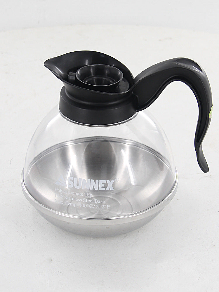 CAFERINA Fully Automatic American Coffee Machine Drip Filter Commercial New Lux Steel Bottom Coffee Pot Glass Large Capacity
