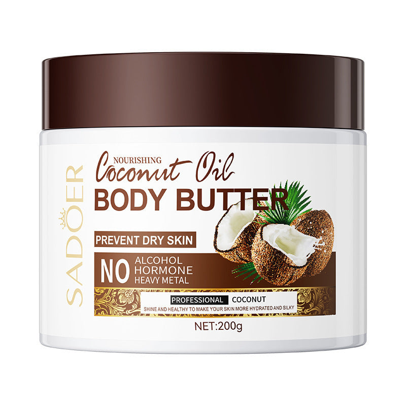 Full English Coconut Oil Body Care Set SADOER Smooth, Soft, Moisturizing, Clean Cross-Border Wholesale
