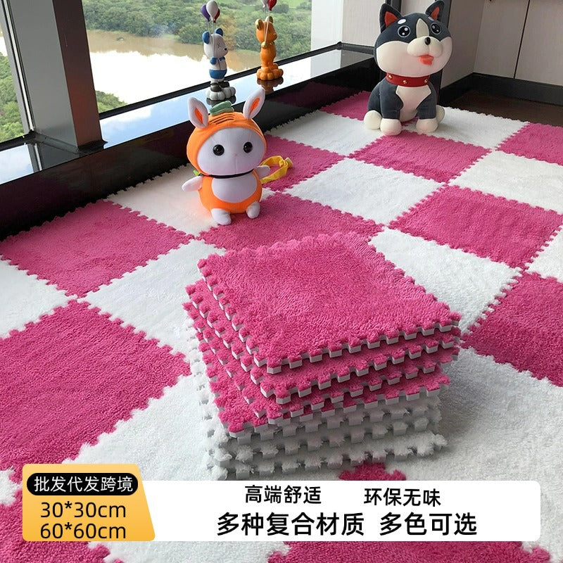 Baby Crawling Mat Large Size Odorless Foam Floor Mat Dormitory Bedroom Interlocking Floor Mat Children's Crawling Mat Plush Carpet