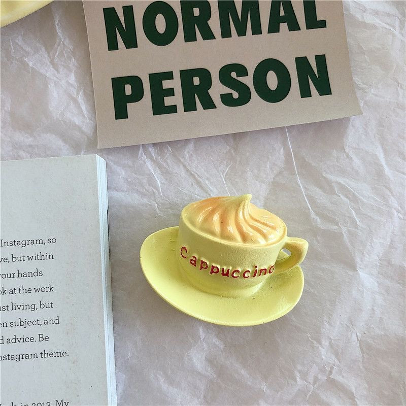 *Beautiful Little Aunt* Refrigerator Magnet 3D Creative Magnetic Sticker Simulation Food Bread Message Sticker Magnetic