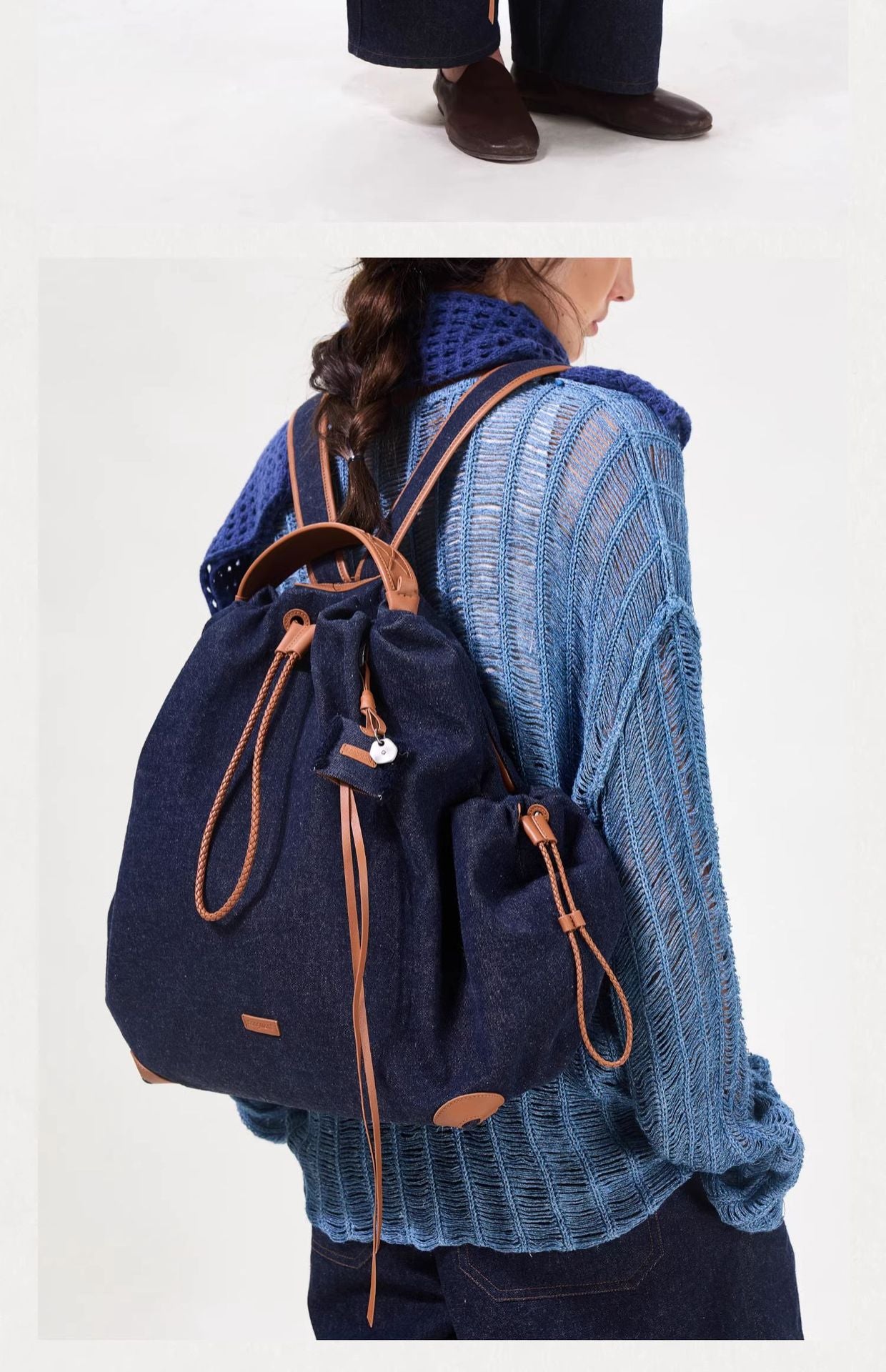 【Wen Qi Same Style】Songmont Yamashita Arimatsu Baina Series Women's Large Capacity Commuter Backpack Laptop Bag