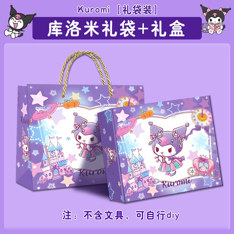 Back-to-School Kuromi Girl Stationery Set Gift Box Learning Supplies Toys First Grade New Student Gift Box http://detail.1688.com/offer/912261155366.html