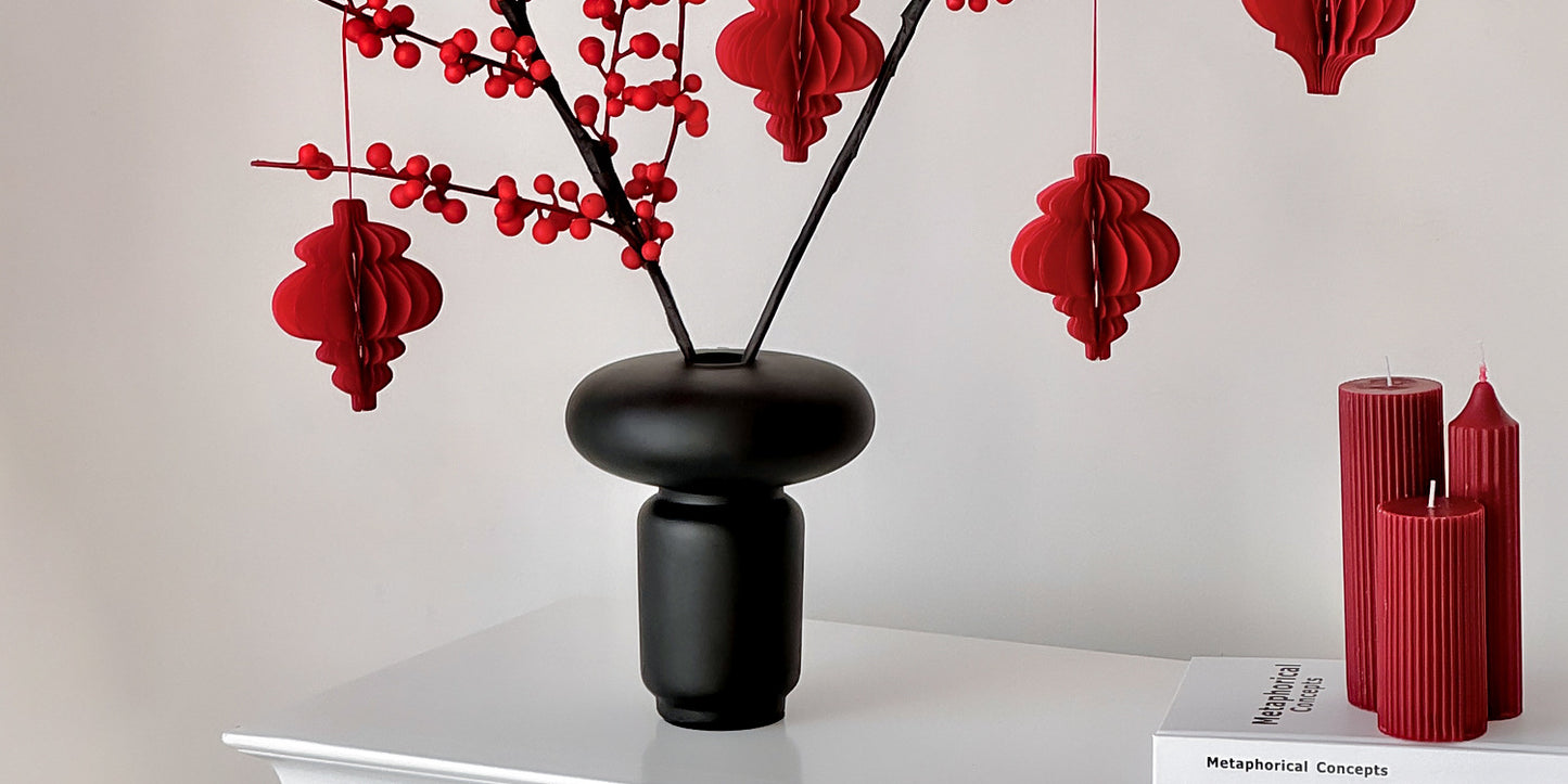 Wholesale Housewarming Gift Winter Green Red Fruit Artificial Flower Bouquet Decoration Ornament New Home Move-in Joy One Piece Dropshipping