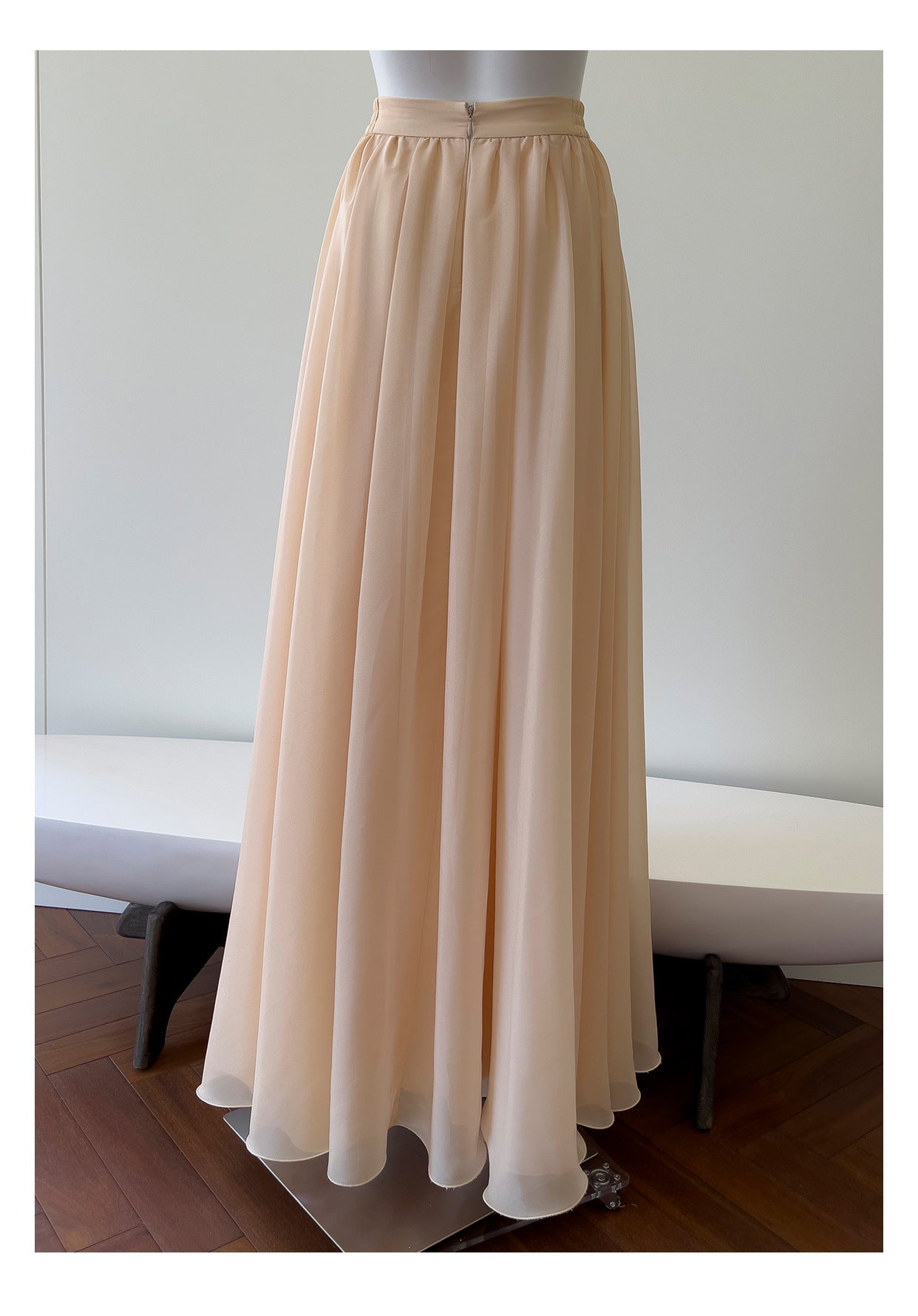 Yige Lila2025Early Autumn New Apricot Waist-Cinching Long Sleeve Coat Paired with Long Skirt 71443+51361