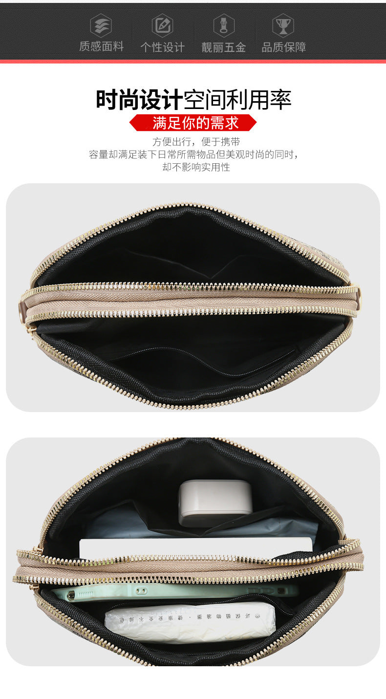 2834Yagelaisi Bag for Women New Simple Versatile Shoulder Bag Retro Trendy Crossbody Women's Bag Phone Bag