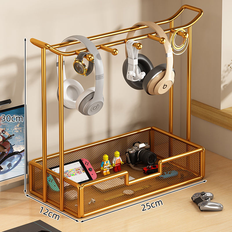 Universal Desktop Headphone Stand Storage Rack Gaming Headset Holder Metal Earbud Stand