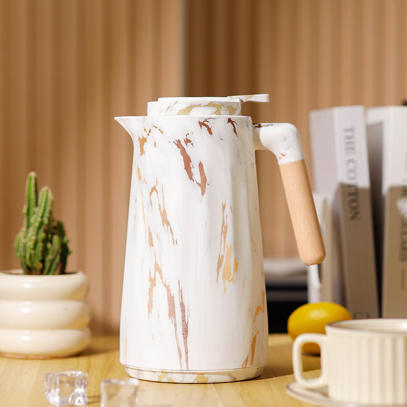 Cross-Border Insulated Kettle Household Glass Inner Liner Warm Kettle Simple Office Coffee Large Capacity Hot Water Kettle Insulated Water Kettle