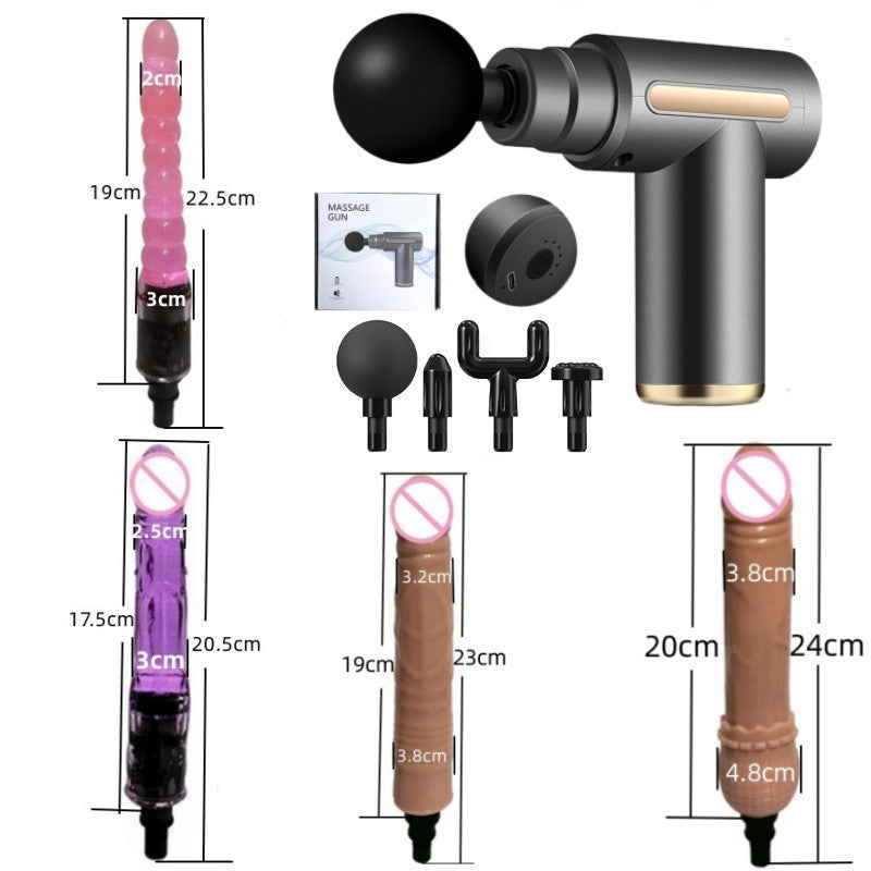 Fascia Gun Modified Head Massage for Women Multi-Functional Adapter Replacement Silicone Accessories Adult Gun Head Massager Device