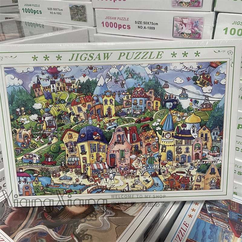 It is said that only20%People can put it together in one go And you? Times Square Puzzle1000Piece0.9kg