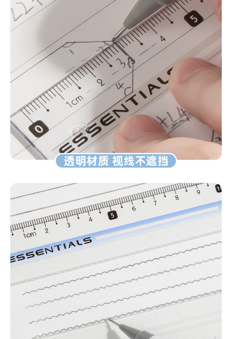 Compass and Ruler Set Essential Study Supplies for Middle School Students Elementary School Special Math Drawing Tool Set Ruler and Compass