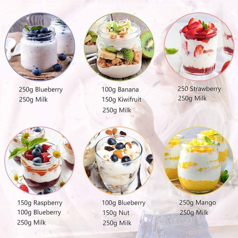 8-Cup Homemade Yogurt Fermentation Machine Breakfast Machine Commercial Jam Ice Cream Yogurt Maker YOGURT MAKER