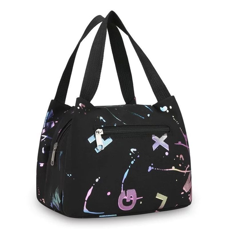 Cloth Bag Women Canvas Handheld Small Bag Oxford Cloth Waterproof Lunch Bag Phone Bag Women Bag New Style Mom Shopping Bag