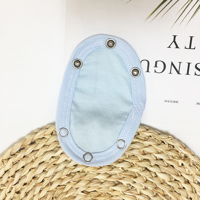 Double Layer Baby Romper Extension Piece Pure Cotton Baby Triangle Romper Crawling Suit One-Piece Bodysuit Extended Cloth Mat