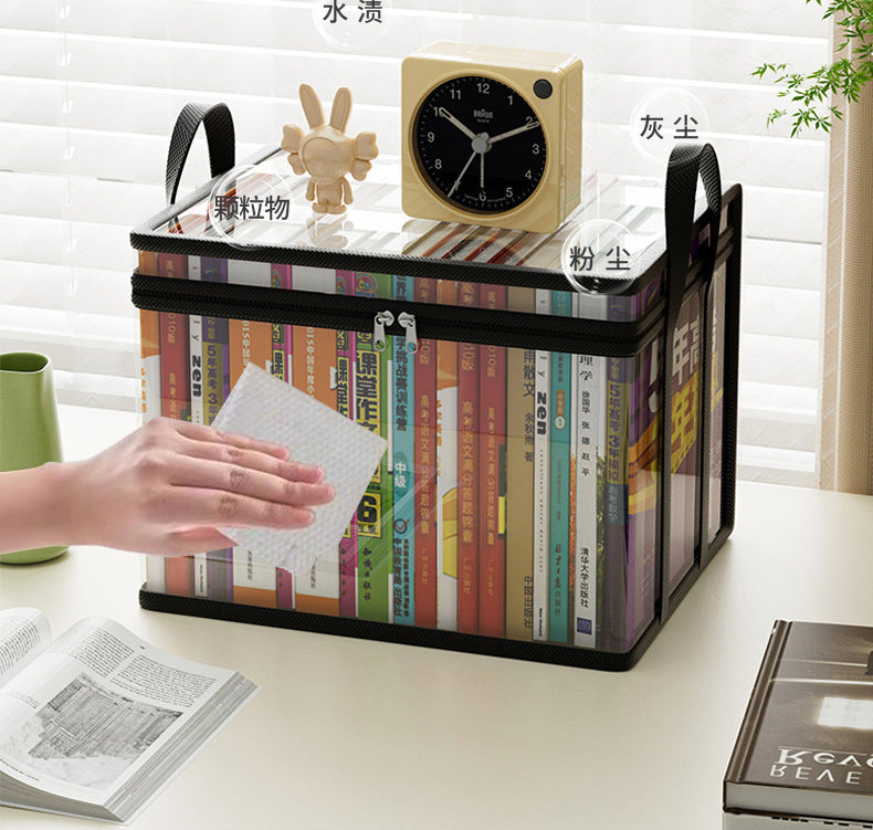 Manufacturer Direct Transparent Dustproof Book Bag Home Large Capacity Textbook Storage Bag Back-to-School Season Book Bag Transparent Dustproof http://detail.1688.com/offer/962604490167.html
