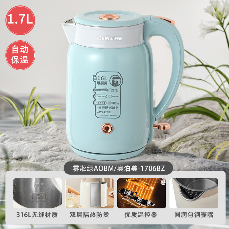 Aobomei ABOM Electric Kettle316Stainless Steel Seamless Inner Liner Insulated Kettle Electric kettle
