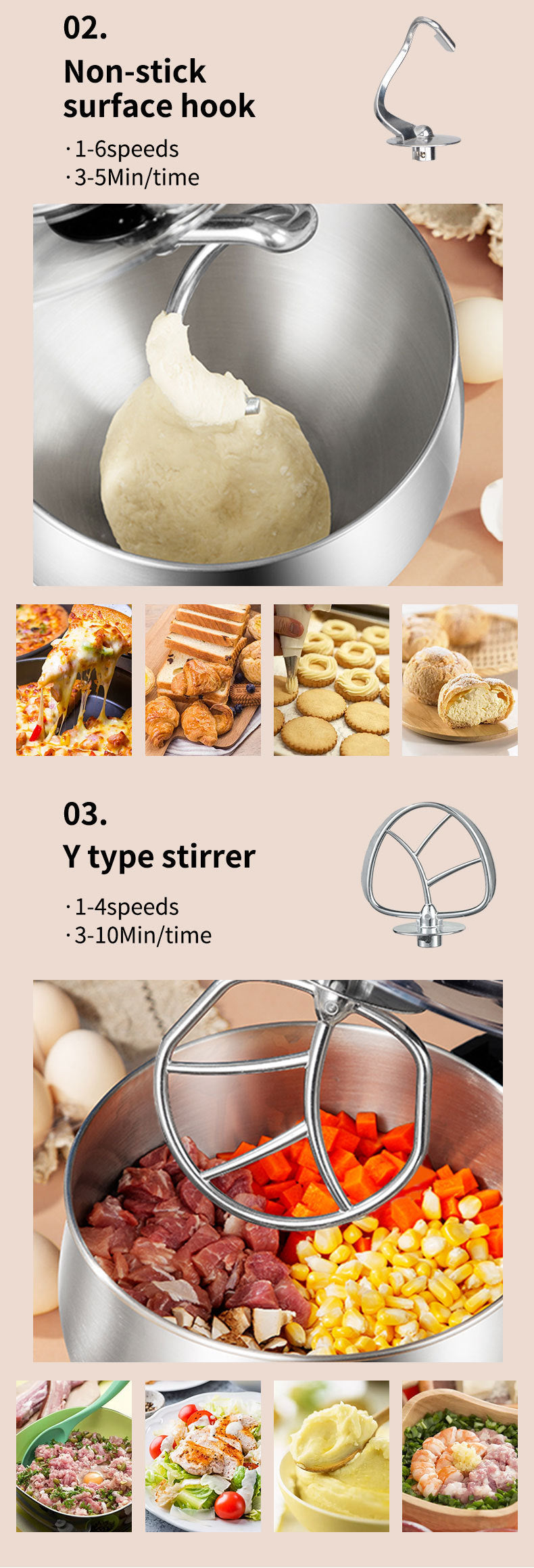 Export Stainless Steel11L Dough Mixer Household Dough Kneading Machine Chef Machine Egg Beater Stand Mixer 269
