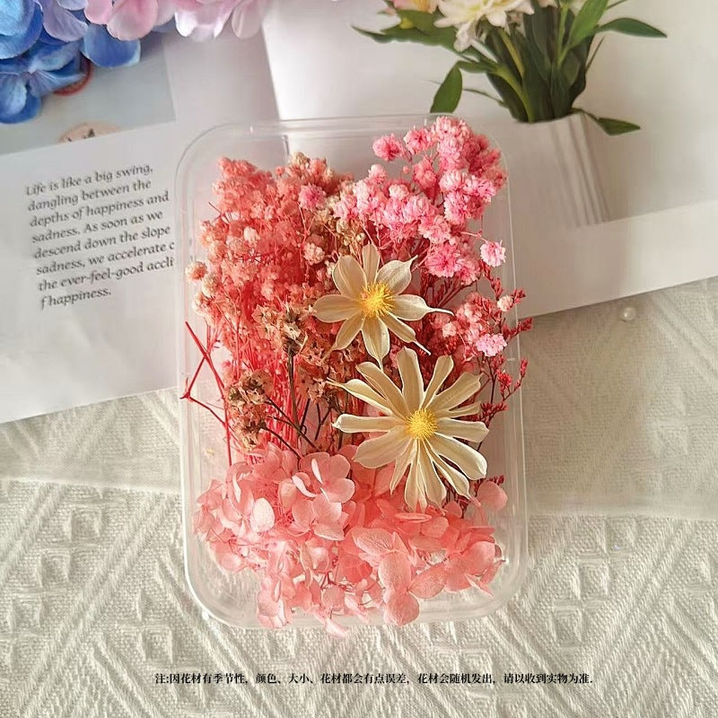 Dried Flowers Eternal Flowers Handmade Exquisite Material Kit Wreath Dried Flowers Trees Hydrangea Decoration Eternal Dried Flowers Material