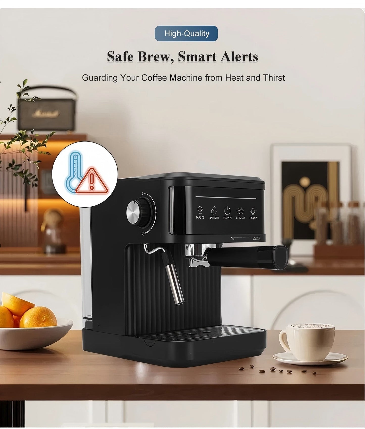 Cross-Border Delivery Coffee machine Italian Coffee Machine20Bar Household High-Pressure Extraction Concentrated Milk Frother