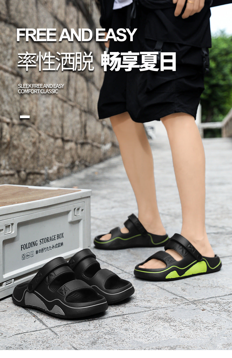 Fishing Slippers Summer New Style Outdoor Non-Slip Large Size Sports Sandals Men's Dual-Use Driving Massage Beach Sandals