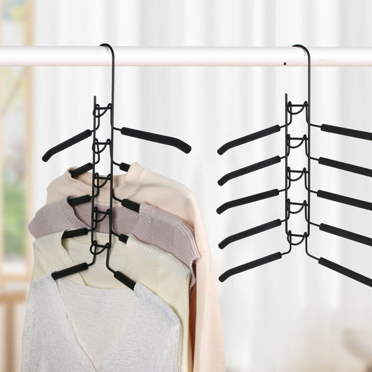Multifunctional Multi-layer Folding Hanger for Home Dormitory Storage, Clothes and Pants Rack, Wardrobe Pants Rack with Special Hooks