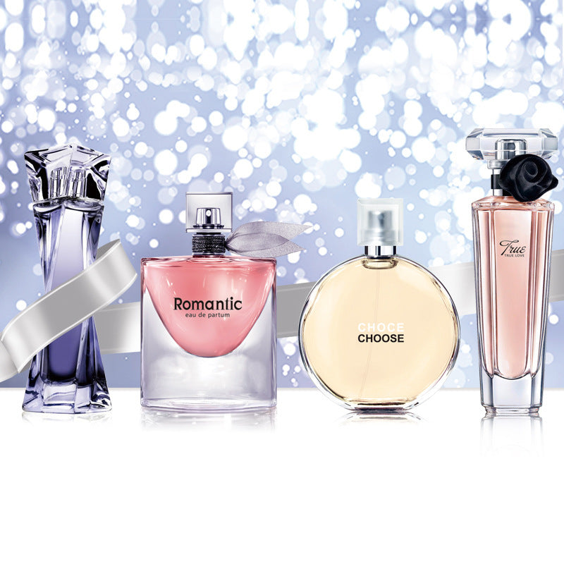 Flower Story Gift Box Women's Perfume Four-piece Set Perfume Wholesale Long-lasting Light Fragrance Recommended Black Coffee Perfume Women