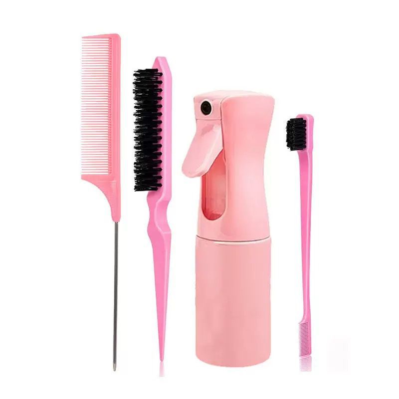 Manufacturer27Hair Washing Brush Scalp Massage Spray Bottle Dispenser Hollow Comb Styling Smooth Hair Comb Hairdressing Set
