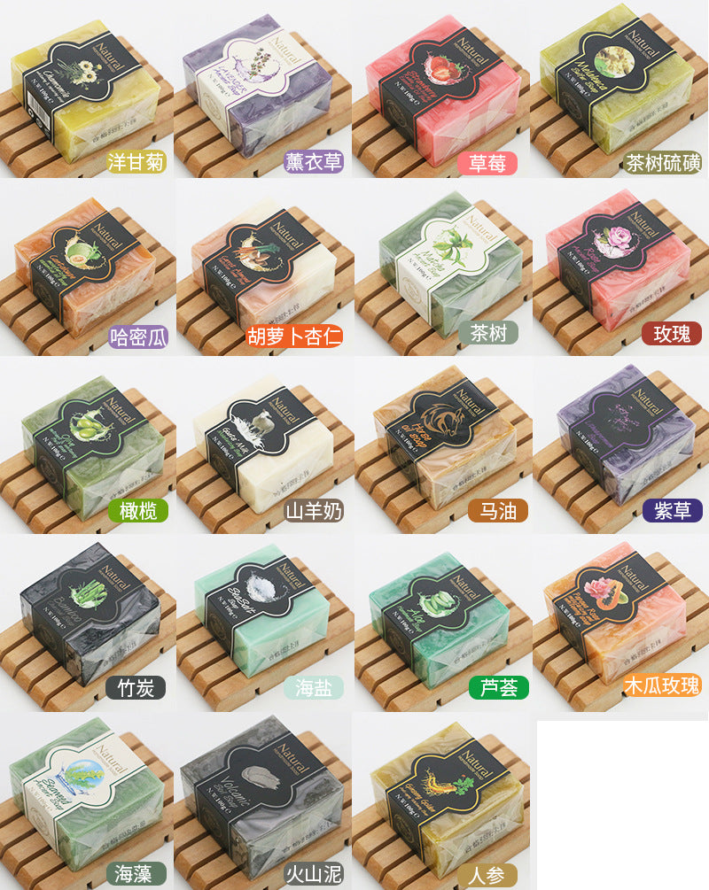 Skin Rejuvenation Plant-Based Handmade Soap Wholesale Rose Soap Refreshing Fragrance Bath Soap Face Wash Makeup Removal Body Use Handmade Soap