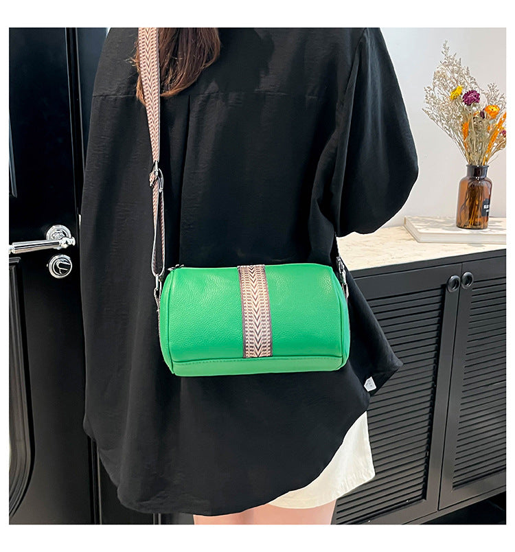 Genuine Leather Fashion Large Capacity Women's Bag2023New Top Layer Cowhide European and American Retro Casual Bag Trendy Single Shoulder Crossbody Bag