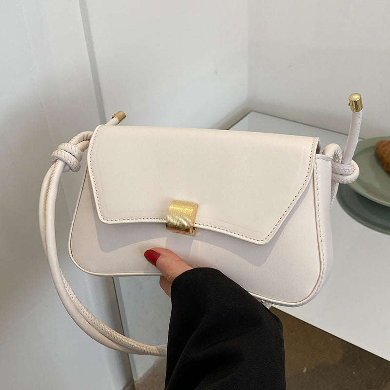 Trendy Women's Shoulder Crossbody Bag Small Square Bag2024Spring new style simple retro hand-held underarm bag
