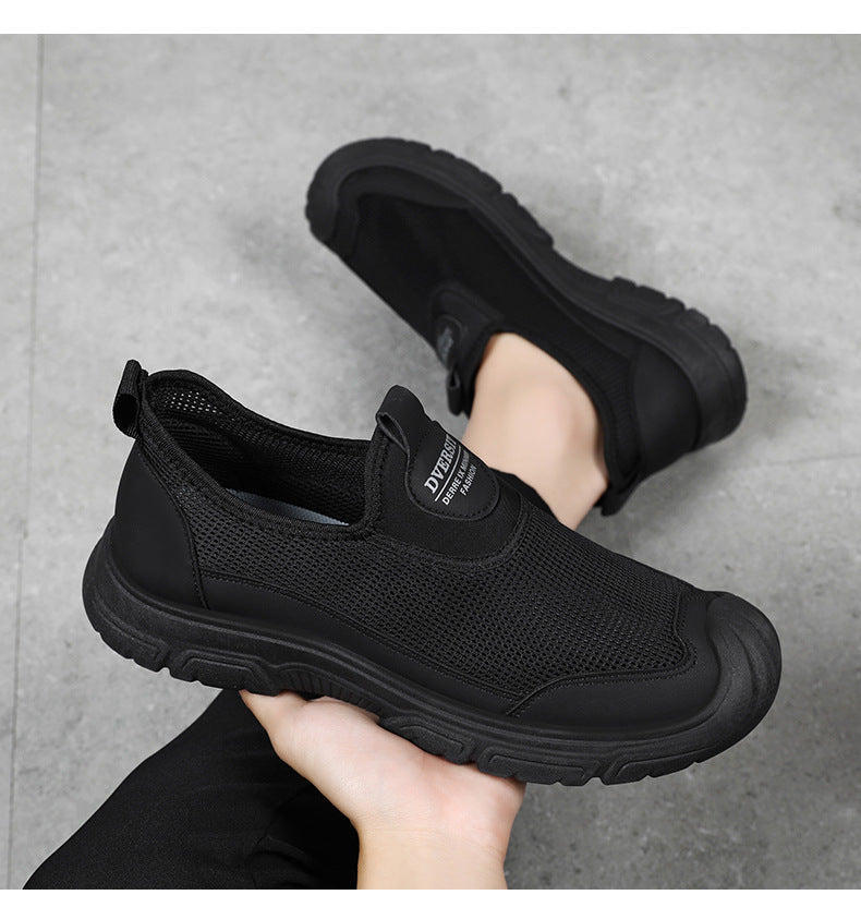 Men's Breathable Casual Shoes Summer New Fashion Sports Shoes Dropshipping Versatile Single Shoes Soft Sole Comfortable Dad Shoes