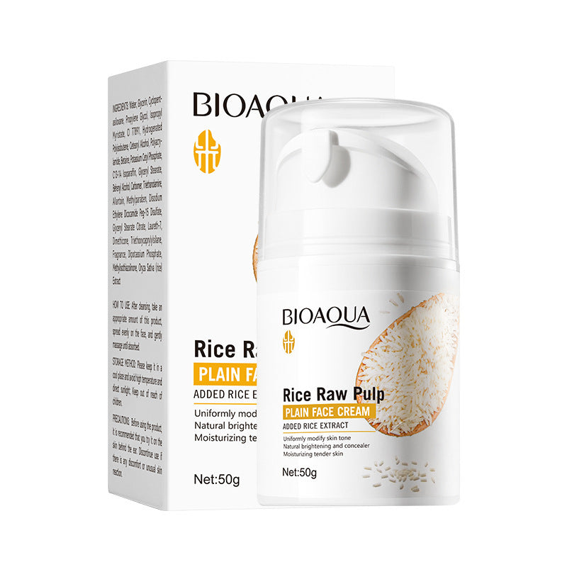 Full English Rice Skincare Set BIOAOUA Rice Puree Series Six-Piece Set Box Cross-Border Wholesale
