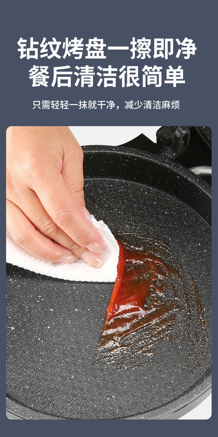 Wholesale Dropshipping Electric Pancake Pan Electric Pancake Stand Household Double-Sided Heating Frying Pancake Pan New Automatic Power-Off Deepened and Enlarged