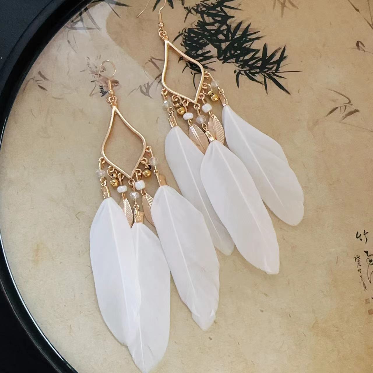 Bohemian Style Earrings for Women2025New Hot-Selling High-End Ethnic Style Unique Exaggerated Earrings Elegant Ear Jewelry