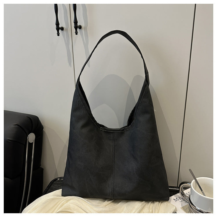 European and American Style Large Capacity Women's Bag2025Summer New Fashionable Single Shoulder Tote Bag Casual Underarm Bag