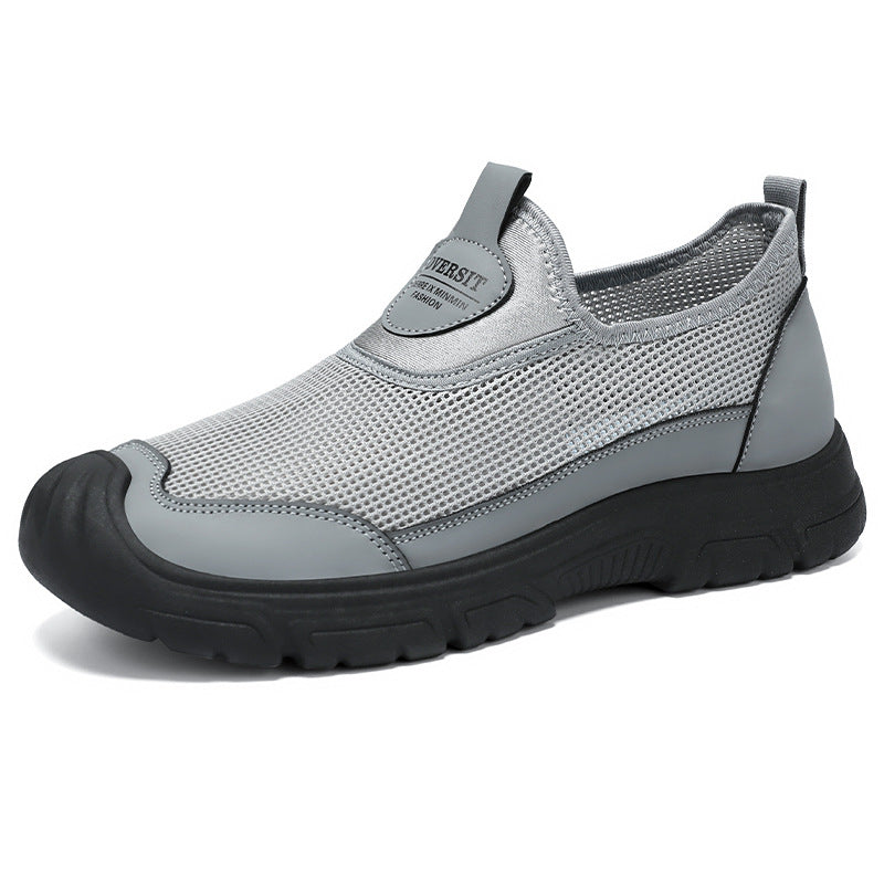 Men's Breathable Casual Shoes Summer New Fashion Sports Shoes Dropshipping Versatile Single Shoes Soft Sole Comfortable Dad Shoes
