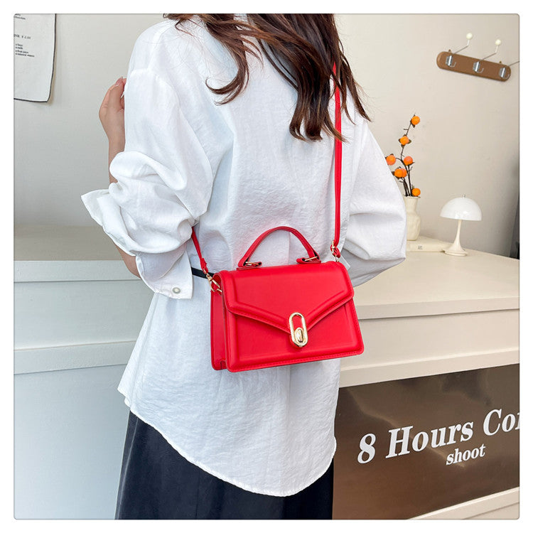 Fashionable and Elegant Small Square Bag2025Summer New Korean Style Niche Casual Commuter Crossbody Bag Trendy Shoulder Bag