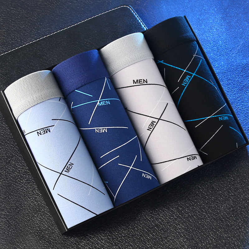 【New product best-selling】Men's Underwear Boxer Briefs Youth Mid-Rise Four-Corner Underwear Men's Plus Size Underpants Shorts http://detail.1688.com/offer/724677929045.html