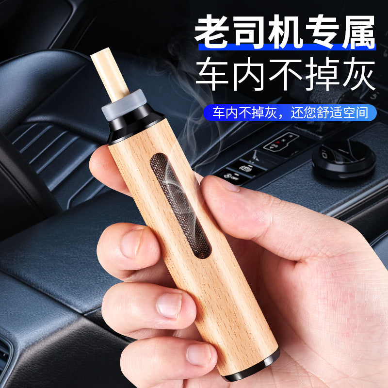 Car Ashtray Anti-ash Artifact Portable Car Ashtray Smoking Artifact Driving Lazy Anti-flying Ash Cigarette Holder