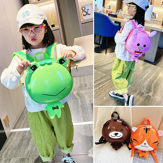 ~Anti-lost Backpack Cartoon Kindergarten Baby Boys Girls Children Eggshell Cute Small Backpack http://detail.1688.com/offer/963317968098.html