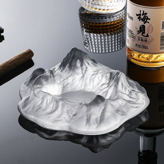 Internet Celebrity Light Luxury Iceberg Ashtray Home Coffee Table Cigar Ashtray Nordic Office Desktop Ornament Decoration Anti-Fly Ash