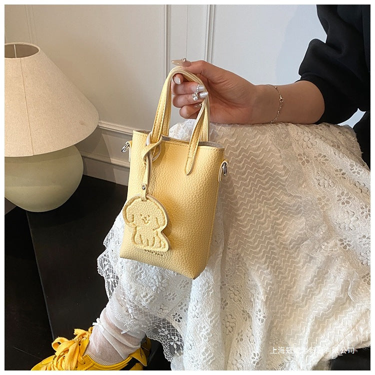 Women's Bag Single Shoulder Crossbody Bag Versatile Handbag New Simple Style Basket Fashionable Spring2025Fashion