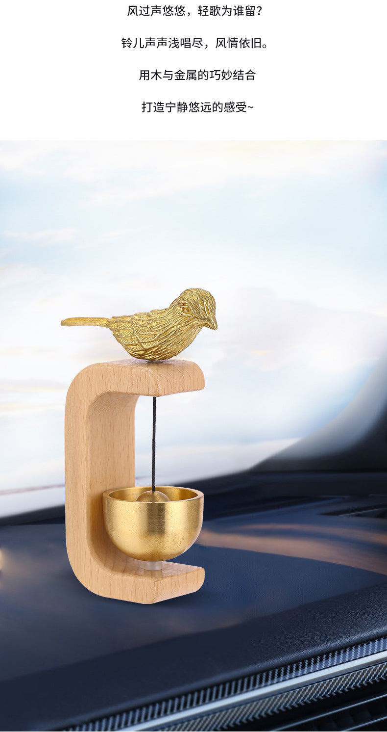 Brass Dopamine Wind Chime Creative Bedroom Hanging Decoration Entry Door Bell Meditation Summer Breeze Hanging Ornament Door Decoration Bell