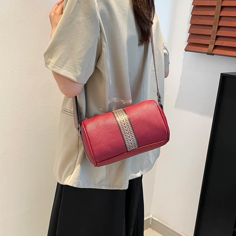 Genuine Leather Fashion Large Capacity Women's Bag2023New Top Layer Cowhide European and American Retro Casual Bag Trendy Single Shoulder Crossbody Bag