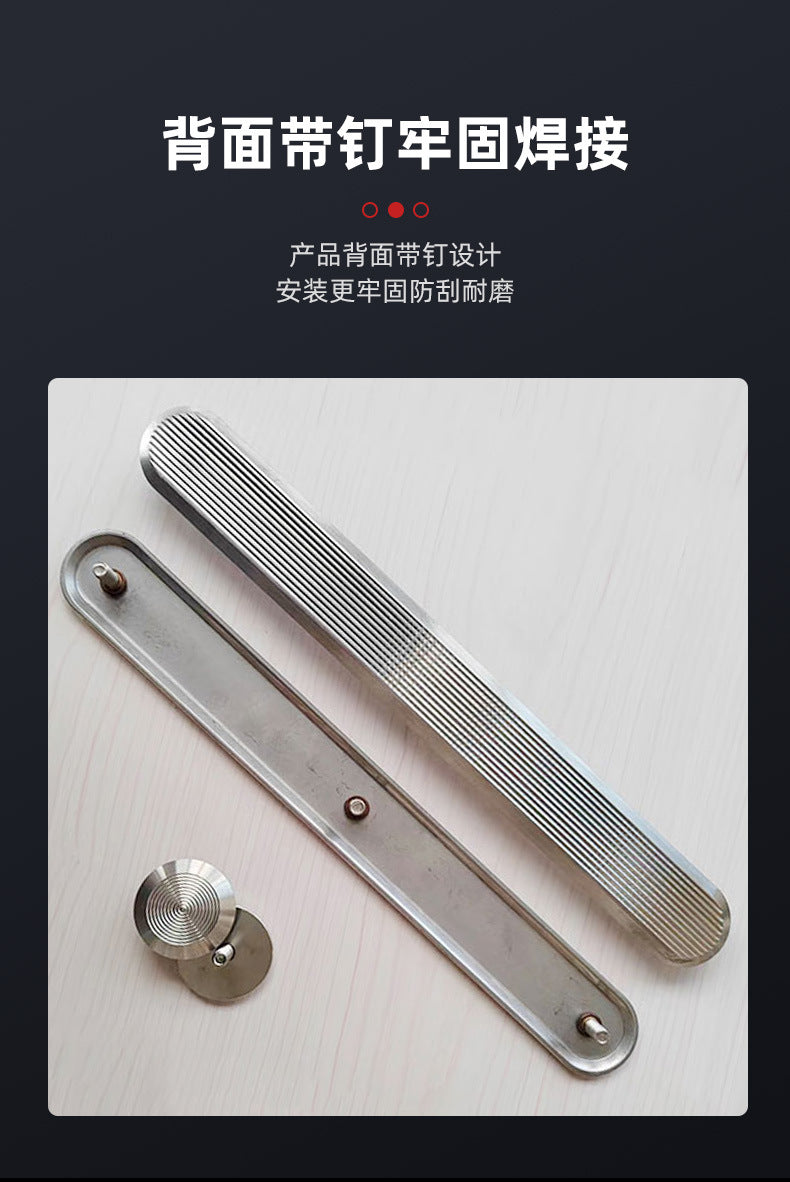 Diamond Sand Anti-Slip Strip304Stainless Steel Blind Walk Strip Guide Stud316Braille Guide Posts for Blind People